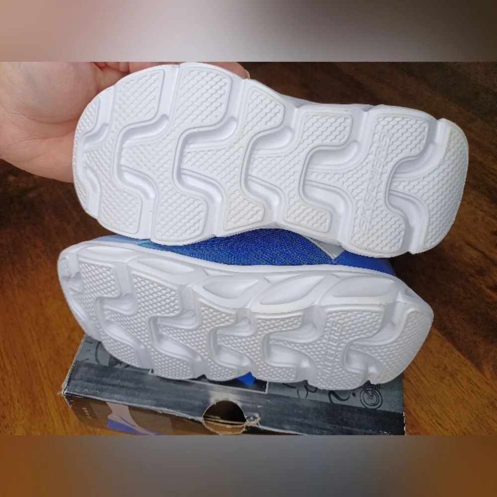 Skechers Kids Light Blue and Pink Sneakers